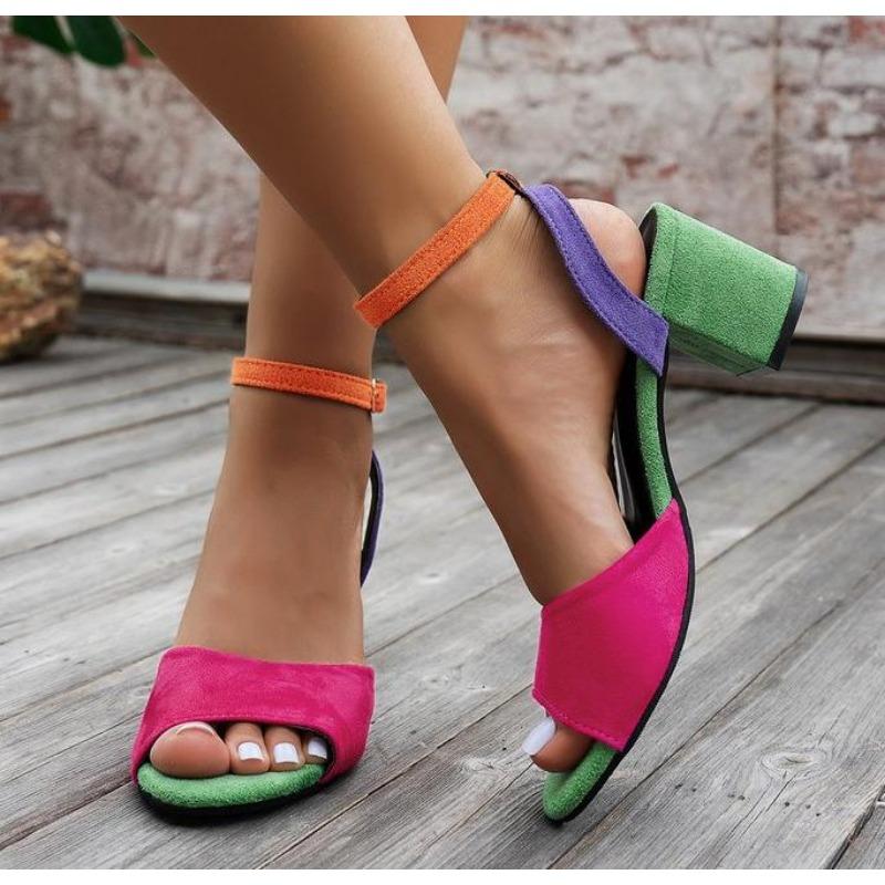 

Женские сандалии Новая мода Сандалии на высоком каблуке Сексуальные сандалии большого размера Женские сандалии с ремешком Высококачественная обувь для женщин Sandalias De Mujer 42