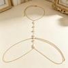 European & American Irregular Baroque Faux Pearl Bikini Chain - Sexy Fashionable Body Ornament