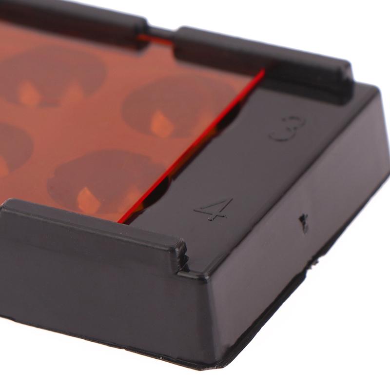 Caja de almacenamiento de carillas dentales, parche dental, caja de luz para sombreado, membrana de 4 orificios, retenedor de prótesis dental, caja para molares