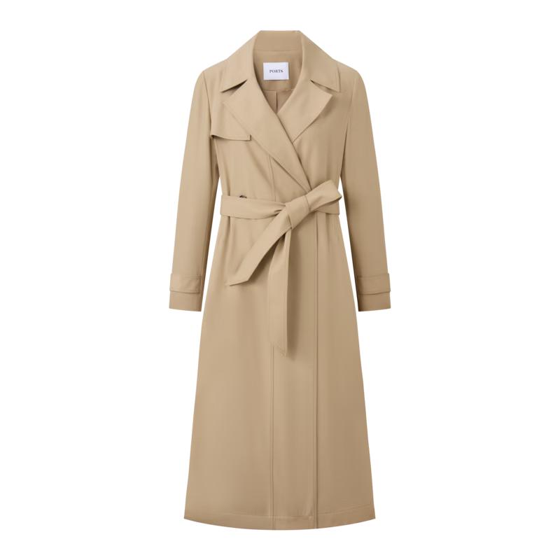 

PORTS Women s Autumn/Winter Long-Sleeve Mid-Length Coat LP9T001MWC051 6