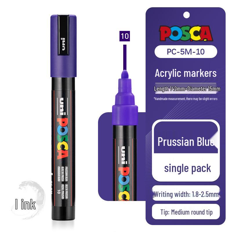 Mitsubishi UNI POSCA PC-5M Weißer Farbe-Marker für Poster - Kontaktieren Sie den Kundenservice für große Mengen