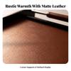 Serving Tray Elegant with Leather Handles Stylish for Entryway Organization
