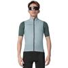 Santic Cycling Vest Windbreaker, Spring/Summer, Windproof, Reflective (Blue, Size L)