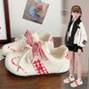 Girls' German Training Shoes 2025 New Autumn Fashion Sports Shoes Children's Puff Board Shoes Students Wear White Shoes Tide