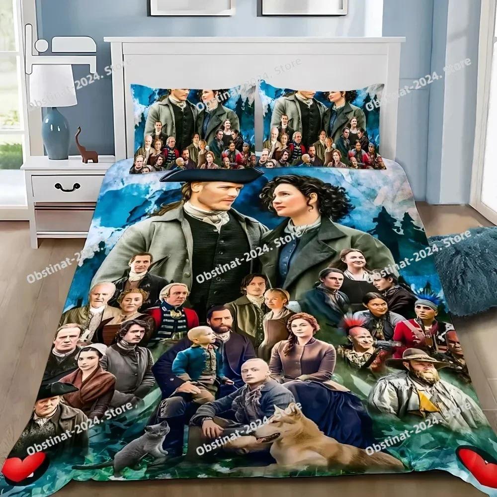 Duvet Pillowcase Bedding Set Adult Boy OUTLANDERS Jamie Fraser Girl Bedroom Decoration Children Gift Single Double Large Size