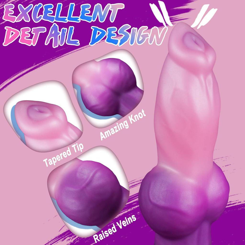 Silikonknoten Hundepenis Analplug & Dilatator für Adult SM Play
