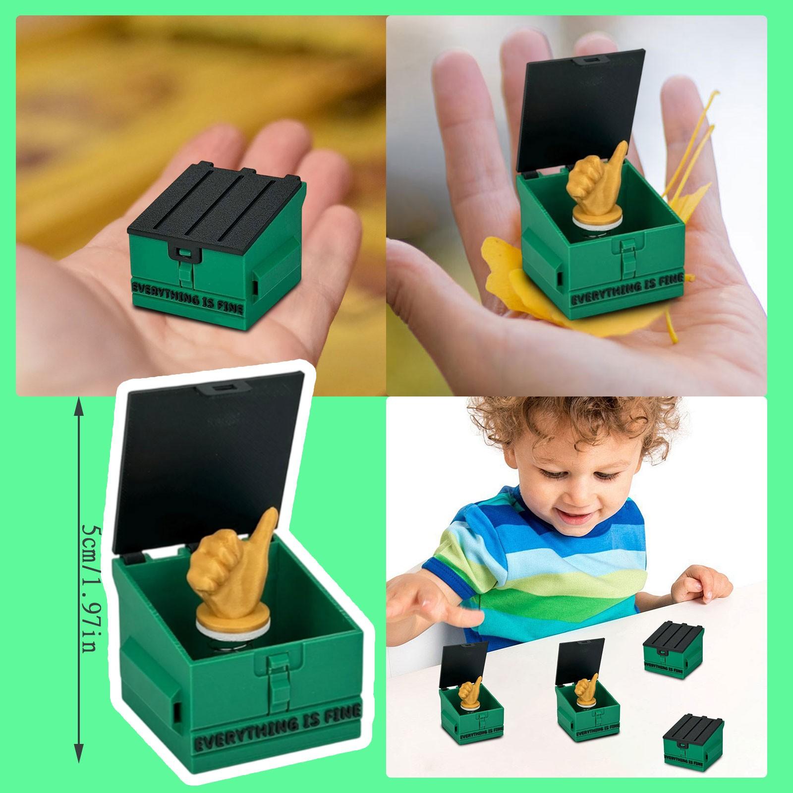 

Creative Emotional Trash Can, Storing Worries Without Leaving A ; Surprise -up Thumbs, Interactive Encouragement Is Super Cool, Starting A New E One Size