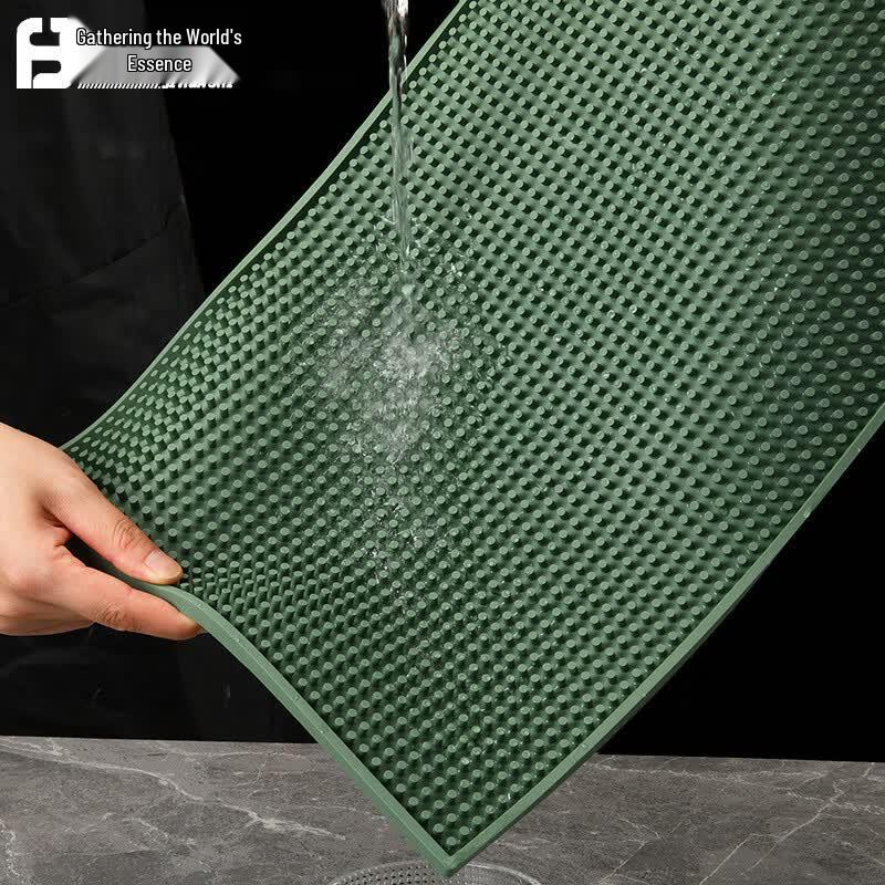 JHS Anti-Slip PVC Bar Drain Mat, 2-Pack