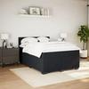 Maison Exclusive - Sommier à lattes de lit avec matelas Noir 140x190 cm Velours