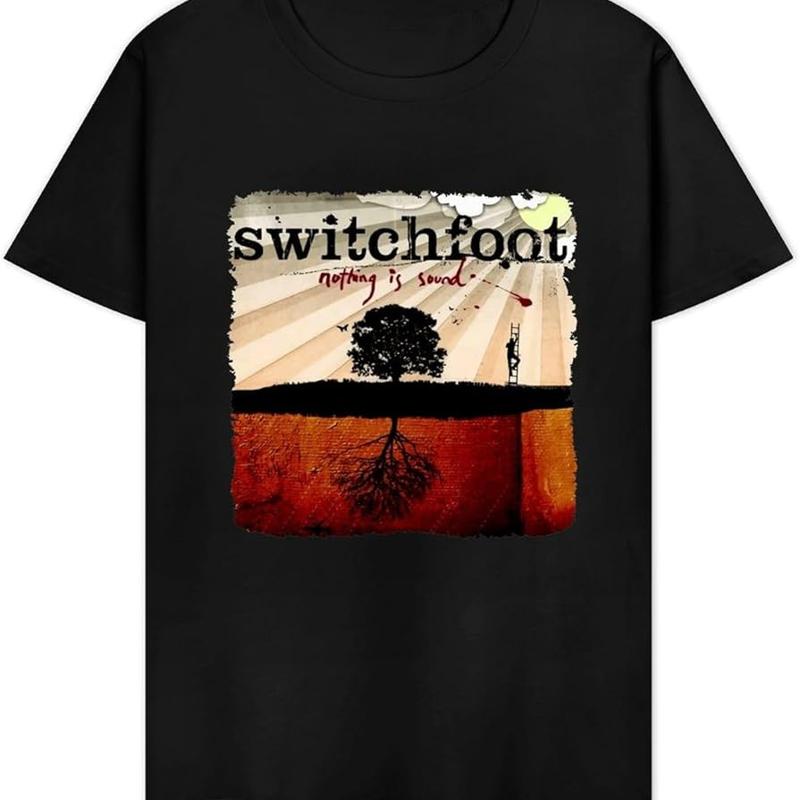 Switchfoot Band t-shirt noir en coton pleine taille RD17 S