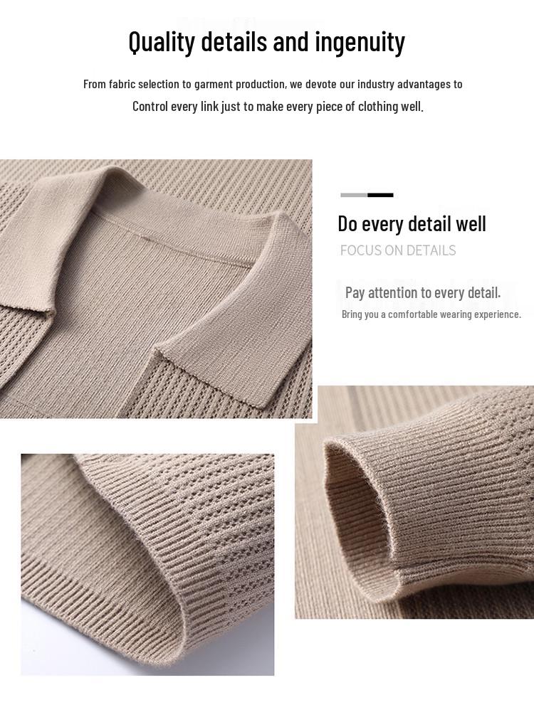 2025 Men's Spring/Autumn Knit Cardigan Sweater - Youth Fashion Jacket