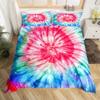 Tie Dye Duvet Cover Set Splashed Spiral Ink Bedding Set Trippy Watercolor Comforter Cover For Kid Boy Girl Polyester Quilt Cover
