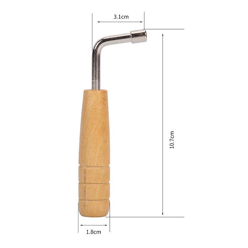

Lyre Harp Tuning Wrench Stringed Instrument Accessories Small Harp Tuning Wrench Wooden Handle Adjustment Tool Inner 4 Angle