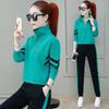 Spring/Autumn Casual Sportswear Set for Women (Korean Version) - Loose-Fitting, Fashionable Long-Sleeved Sweatshirt Set of Two Pieces
