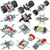 MOC Self-Locking Bricks Technical Parts Framed Differential Gear 65413 65414 Gearbox Building Blocks Cars Steering Chassis Toys
