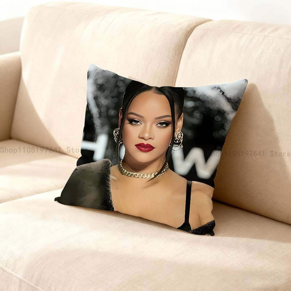 Singer RRihannaES Pillow Case For Sofa Decor Car Office Room Printing Cushion Cover Decorations and Protector