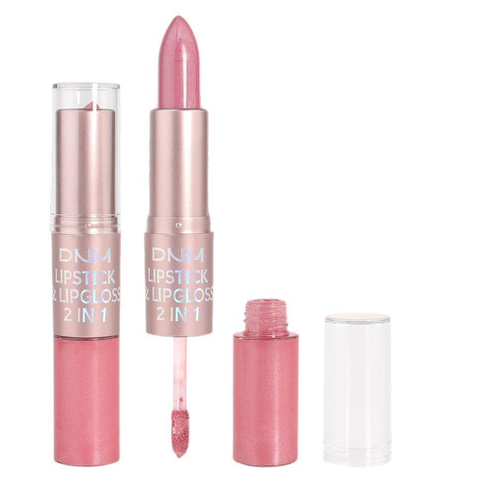 Duo-Forma Rossetto e Lucidalabbra Rossetto Idratante Non Scivoloso Rossetto Liquido a Lunga Tenuta e Resistente al Colore