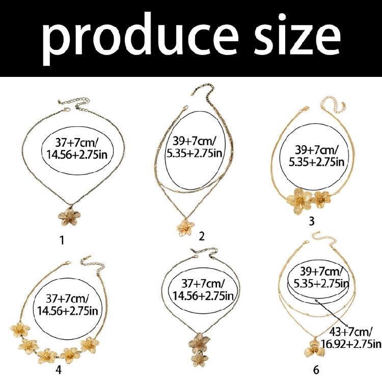Artisanal Floral Pendant Necklace Adjustable Clavicle Chain Alloy Crafted Lightweight Versatile Jewelry Accessories