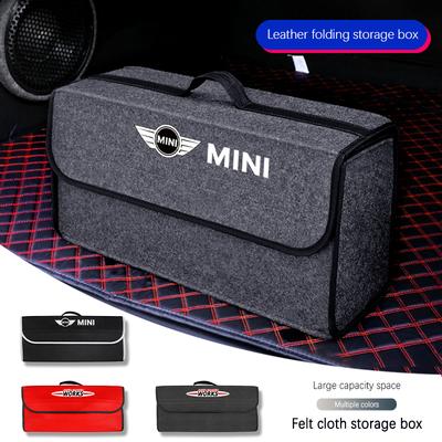 Car Felt Cloth Storage Box Large Capacity Tool Sorting Bag For MINI One Cooper JCW Countryman Clubman Cabrio Paceman Coupe WORKS