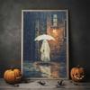 Vintage Wall Art Music Sports Spooky Aesthetics Bicycle Halloween HD Canvas Print Poster Home Living Room Bedroom Decoration