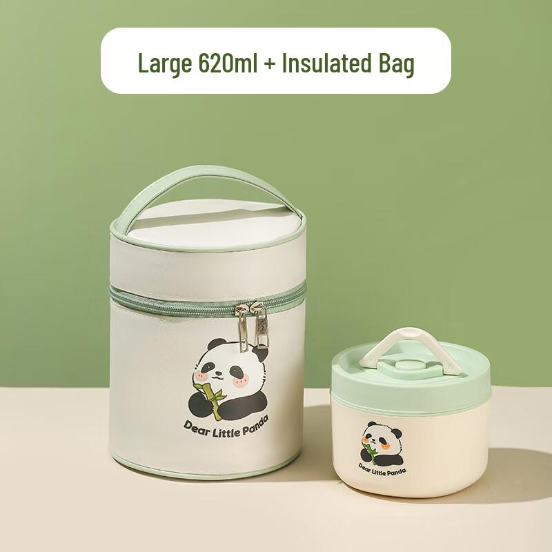 304 Stainless Steel Insulated Lunch Box with Bag Large 620ml with Insulated Bag