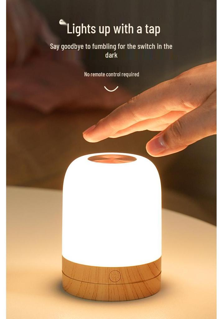 Rechargeable Portable 7-Color Night Light for Bedroom and Camping