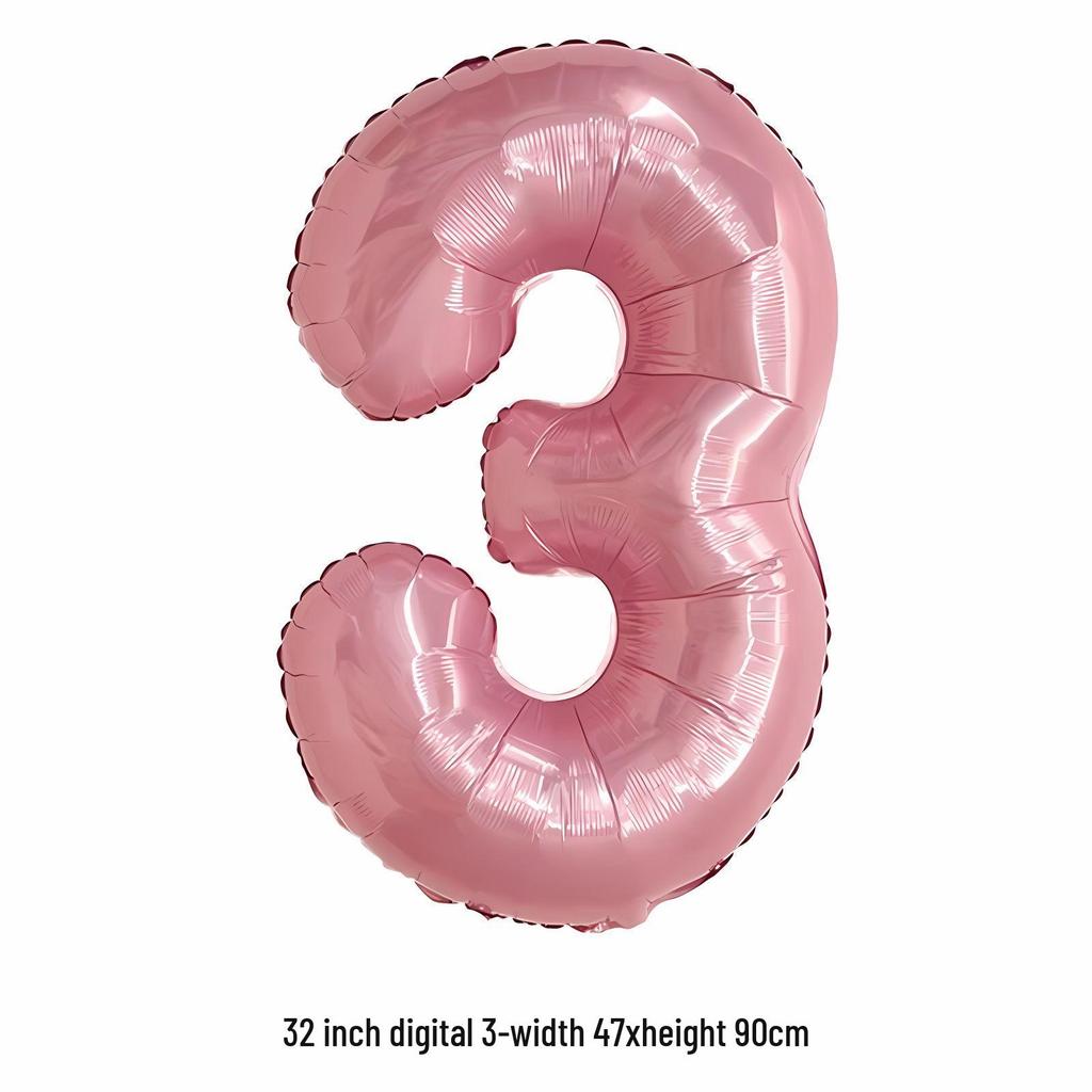 32-Inch White Number '40' Birthday Balloon, Aluminum Foil Party Decoration Prop