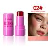 Clubday Bastão de Blush Cremoso 2 em 1 para Lábios e Bochechas - Creme de Blush Hidratante, Bastão de Maquilhagem com Cor e Glow Multiuso, Esfumável e de Longa Duração