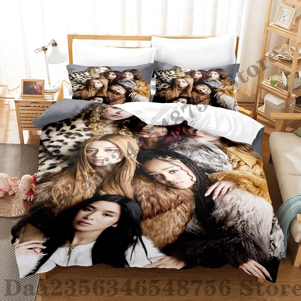 

Новий Комплект Постільної Білизни KATSEYE Односпальний Twin Повний Queen King Розмір Комплект для Ліжка Доросла Спальня Комплекти з Підковдрами Аніме Комплект Постільної Білизни AU Single(140x210cm)