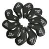 10Pcs/Set Golf Club Cover Delicate Embroidery Fine Workmanship Wear-resistant Scratch-resistant Exquisite Sewing Protective