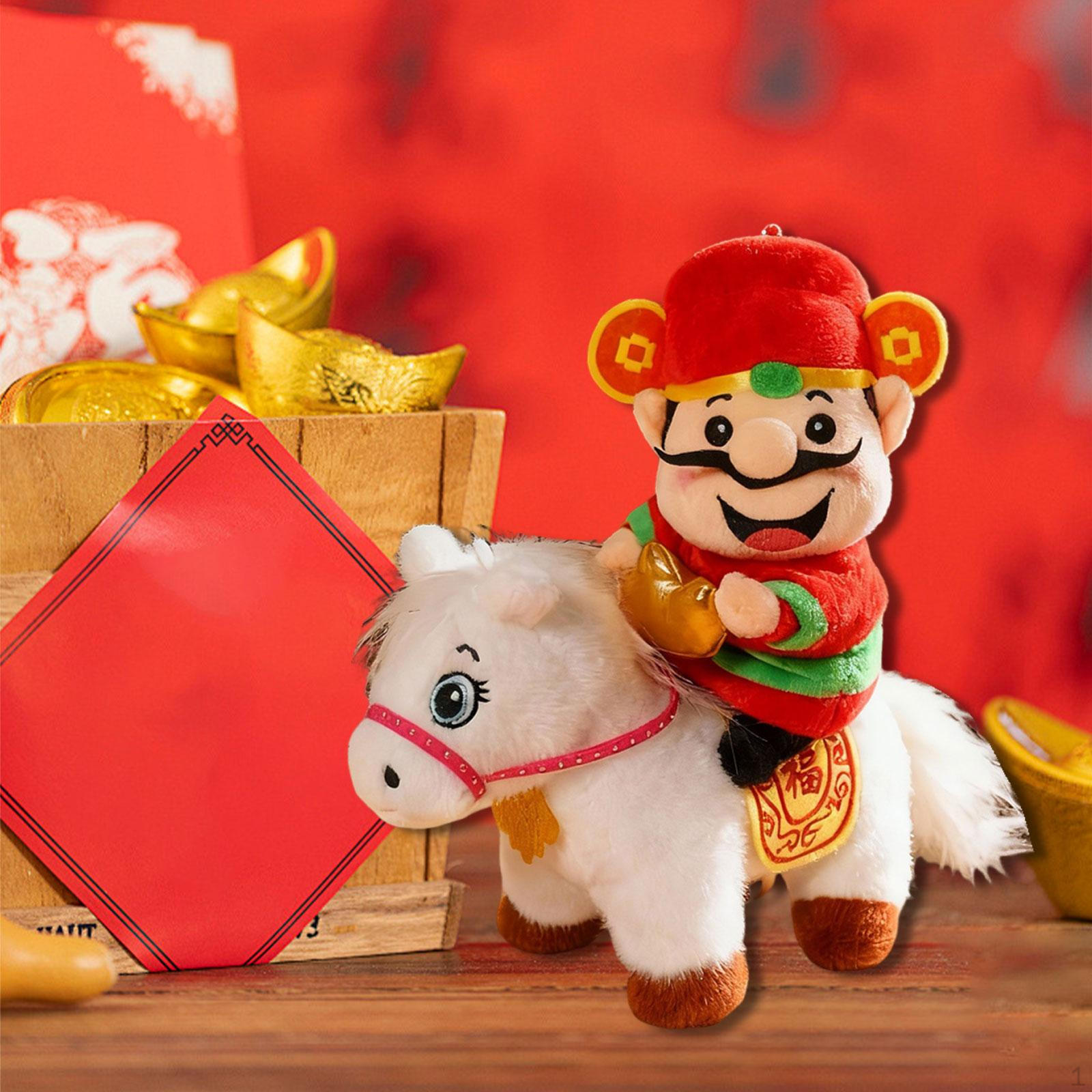 

Toy God of Wealth for Year s, Pretty Decorative Figure, Soft Cuddly Toy, Cute Style D
