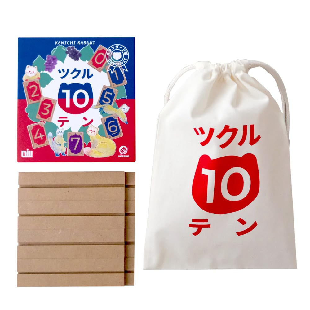 

Цукуру Тен ДЕСЯТЬ лет 8 и Настольная игра с деревянными Будь первым, кто наберет в сумме ровно ДЕСЯТЬ своими восемью картами со Стойкой и Шнурком