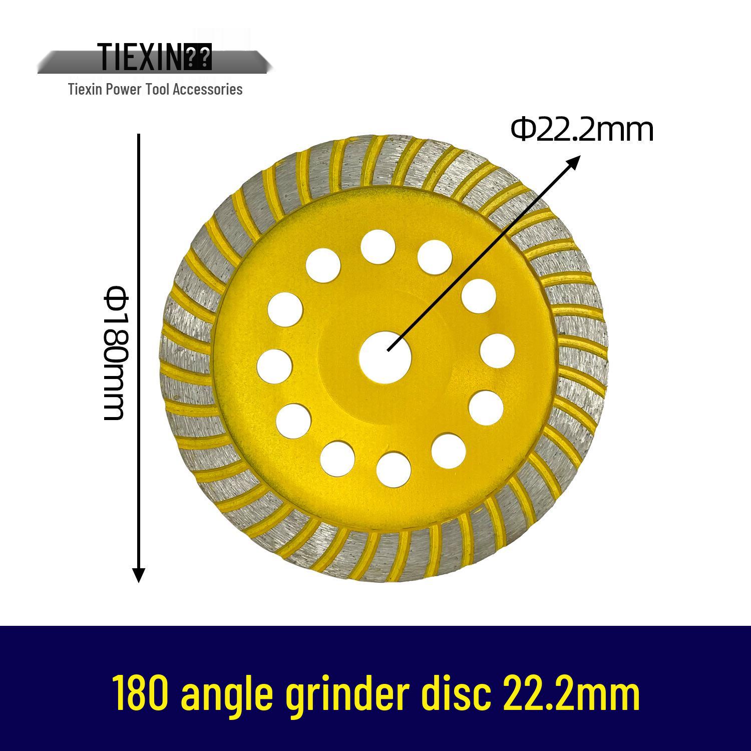

Marble Diamond Grinding Disc 180mm, 22.2mm Inner Hole, for Angle Grinders
