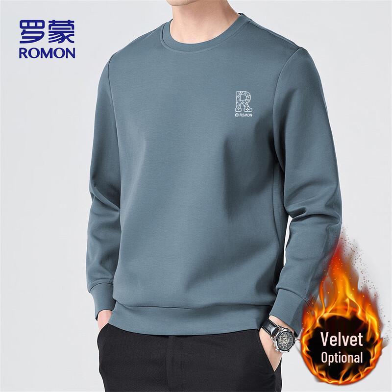 

ROMON Men s Casual Pullover Round Neck Sweatshirt 4XL