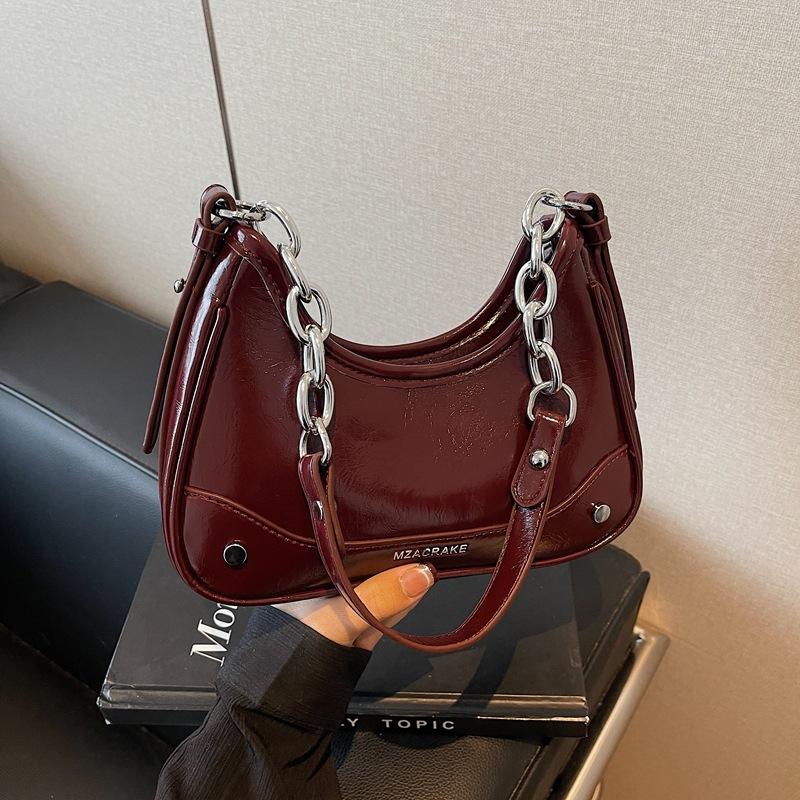 Small Bag Women's New Shoulder Armpit Bag Casual Versatile Messenger Small Square Bag
