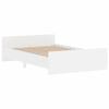 VidaXL Bed Frame with Headboard-Footboard White 120x200 Cm 3203740