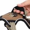 Reflective Adjustable Dog Harness Brown XL