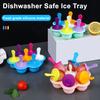 Eisform mit Deckel, lebensmittelechter Kunststoff, Pinguinform, effiziente Eismaschine, einfaches Entnehmen, gefriergeeignet, Küchen- und Barzubehör