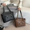 2026 European Style Solid Color Crossbody & Shoulder Bag - Versatile, Large Capacity Tote for Commuting