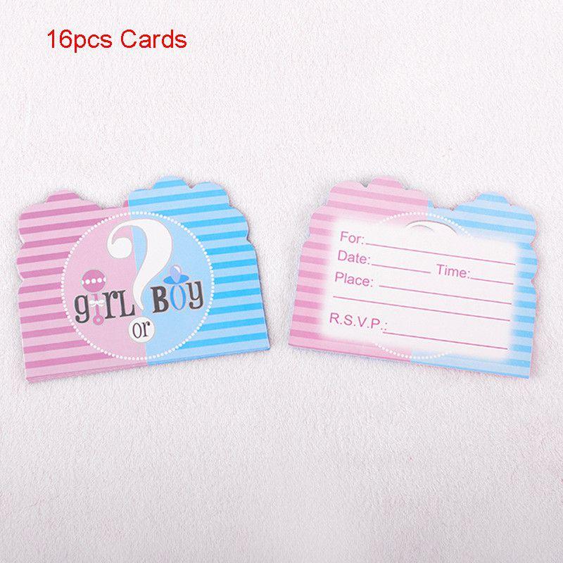 Baby Gender Reveal Party Decoration Boy Or Girl Disposable Tableware Pink Blue