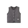 Newborn Unisex Sleeveless Knit Vest - Thick Shu Velvet for Spring, Autumn, Winter