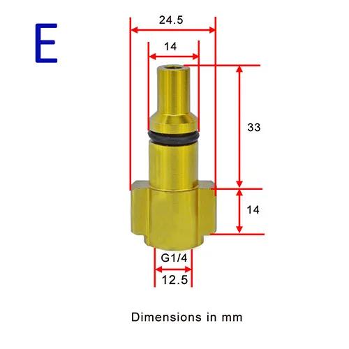 High Pressure Water Gun Connector 1/4 Adapter For Karcher For Nilfisk Snow Foam Lance Nozzle Soap Gun Car Washer Accessories