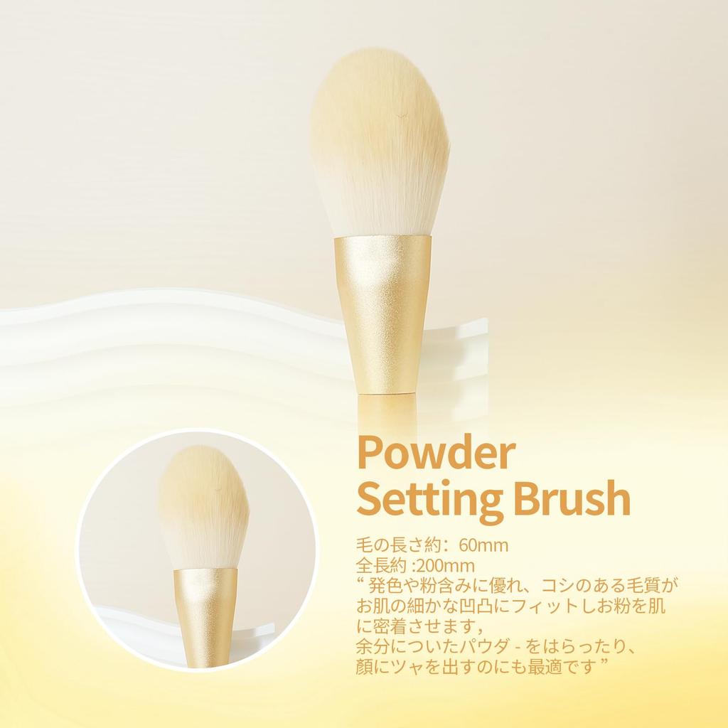 EDTRE Makeup Brush Set with DuPont Paper Cosmetic Perfect As a Gift or Travel White 10-Piece Pouch, Eco-Friendly, Brush,
