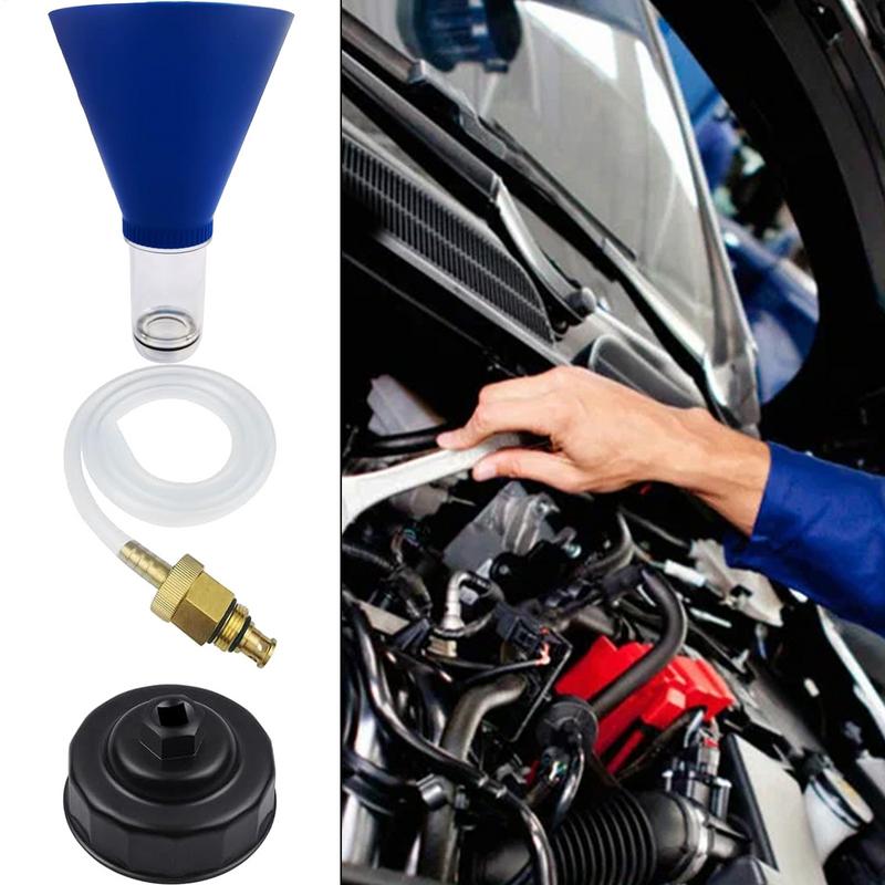 Oil Filter Wrench Oil Filter Wrench Funnel Drain 3 Pieces Set Practical Tool Plug Change Set For Family Friends Colleague Car