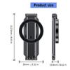 Foldable Aluminum Phone Holder Tripod For Handfree Photography Live Streaming Stable Magnetic Mount