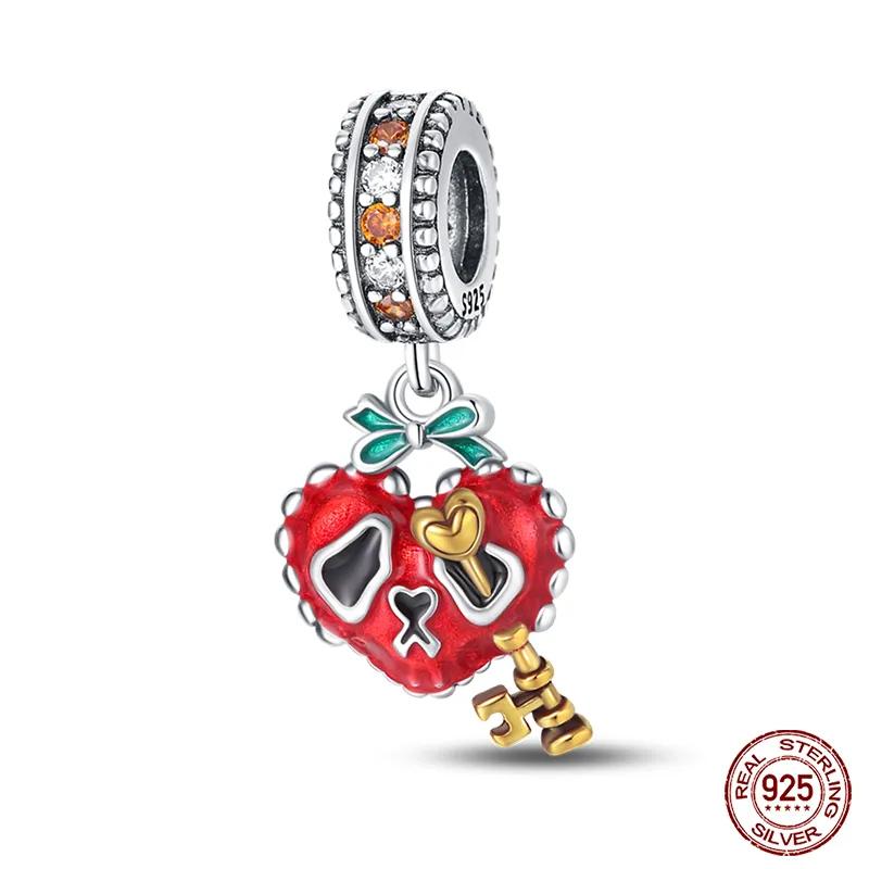 Copper Fashion Halloween Series Luminous Pumpkin Demon Skull Charms Beads Fit Original Bracelet Diy Jewelry