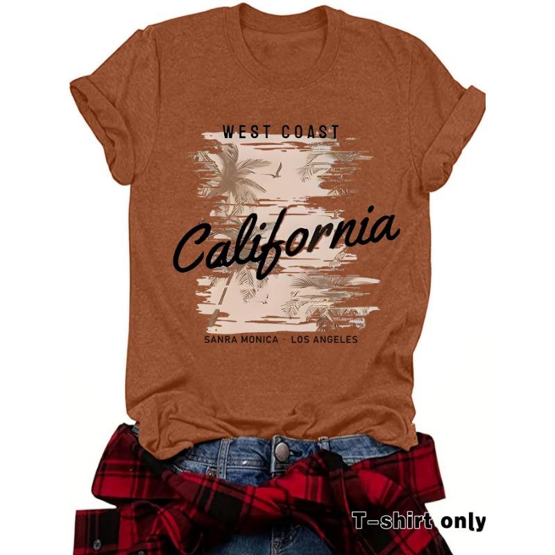 Women's Round-neck Short-sleeved Printed Summer New Comfortable T-shirt