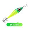 LED Lighted LED Squid Bait Thicken Double-Layer Squid Lures Glow Fishing Lures  Boat Fishing