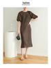 2026 Summer Miyake High-End Pleated Loose Pastoral Dress
