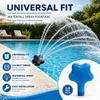 Star-shaped Pool Aeration Nozzle Swimming Pool Waterfall Sprayer  Above Ground Pool Use